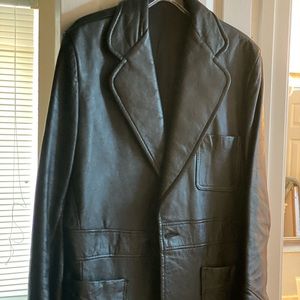 Men’s Black leather jacket
